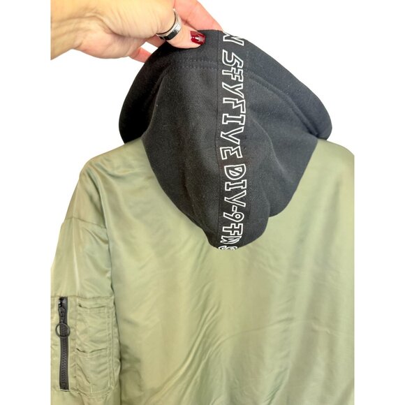 H&M Divided Triple Black Men's Olive & Black Puffer Jacket - Size M - Picture 5 of 5